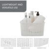 Herringbone Storage Bin Basket Organizer for Closet Desk Accessories White