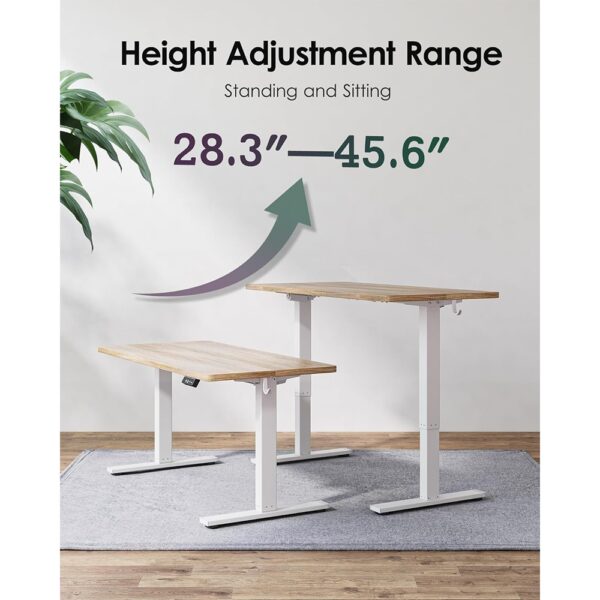 4 Electric Standing Desk Adjustable Height Computer Workstation with Memory Control