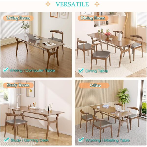 4 Solid Wood Computer Desk Double Workstation Long Table Home Office