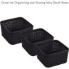 4 Square Storage Bins Set Multipurpose Organizer Baskets for Small Items